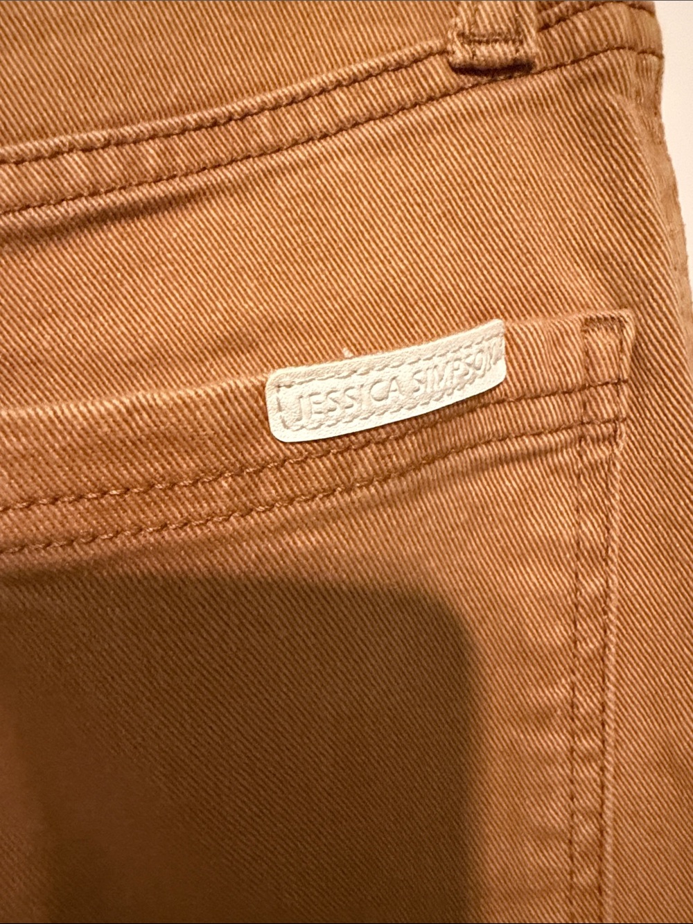 Jessica Simpson Straight-Leg Utility Cargo Pants in Tan Brown Gorpcore Size 31 - Picture 6 of 11
